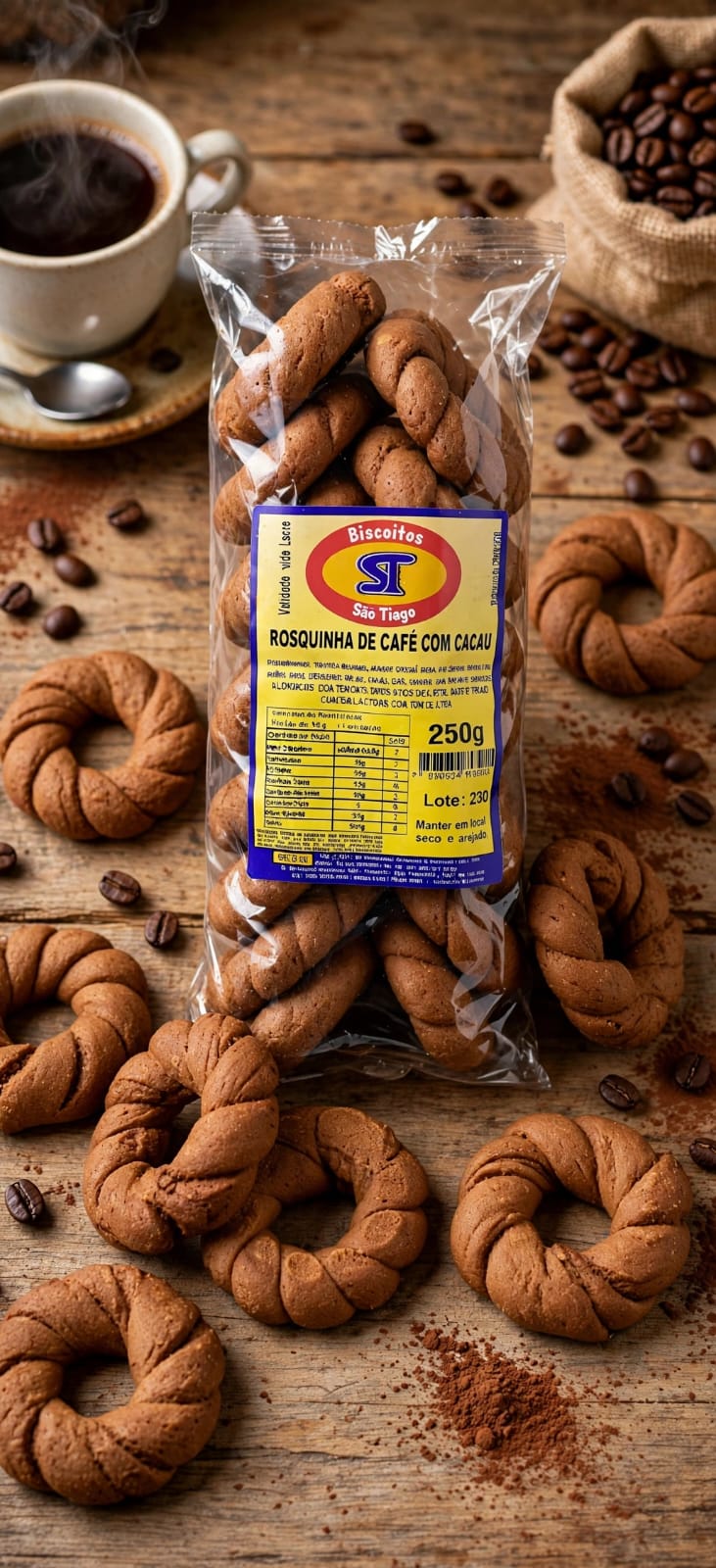 Biscoito São Tiago Novas 25