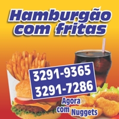 Hamburgão com Fritas